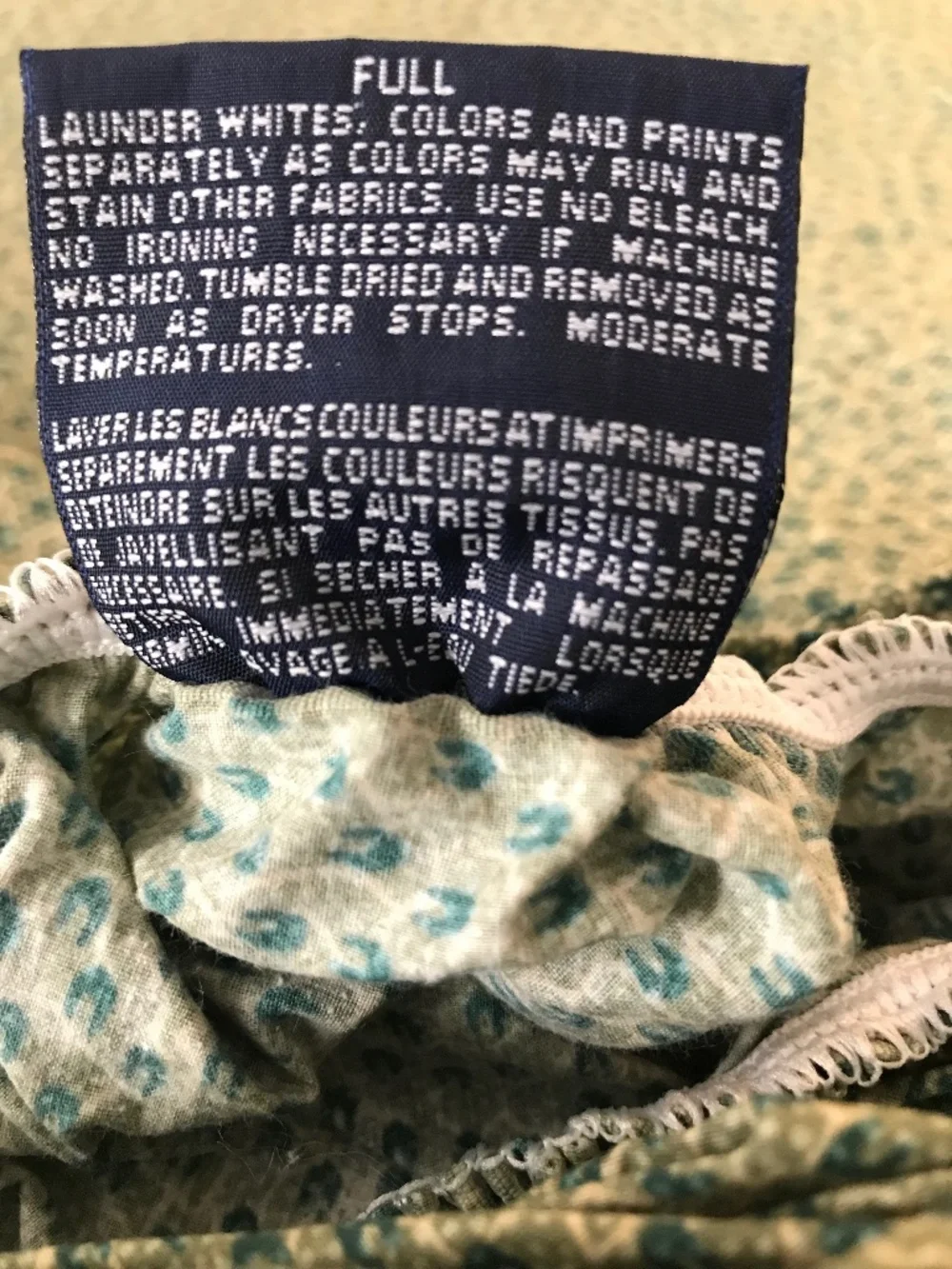 Ralph Lauren full fitted sheet Mehan Pebbles green discontinued rare NEW